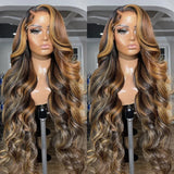 30 36 Inch Body Wave 13x4 Ombre Highlight