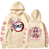 Popular Anime Print Hoodies Demon Slayer Blade Warm