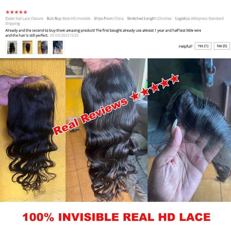 Real HD Invisible 13x6 13x4 7x7 6x6 5x5