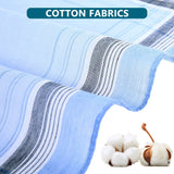12Pcs Handkerchief Towels Multicolor Plaid Stripe Men Women