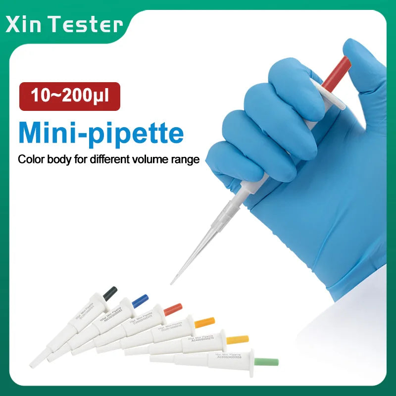 Xin Tester Laboratory Pipette Mini Pipette 10-200ul Micropipette