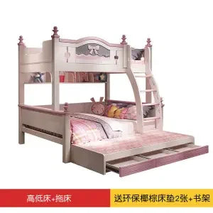 Solid wood bunk beds Two height adjustable beds