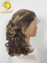 250% Density 427 Highlight Bouncy Curly Human Hair