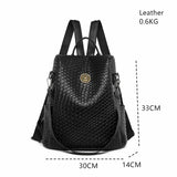 Fashion Rivet Decoration Backpack Women Small Square Plaid