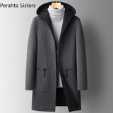 Luxury Top Quality Double-sided Wool Trench Coat For