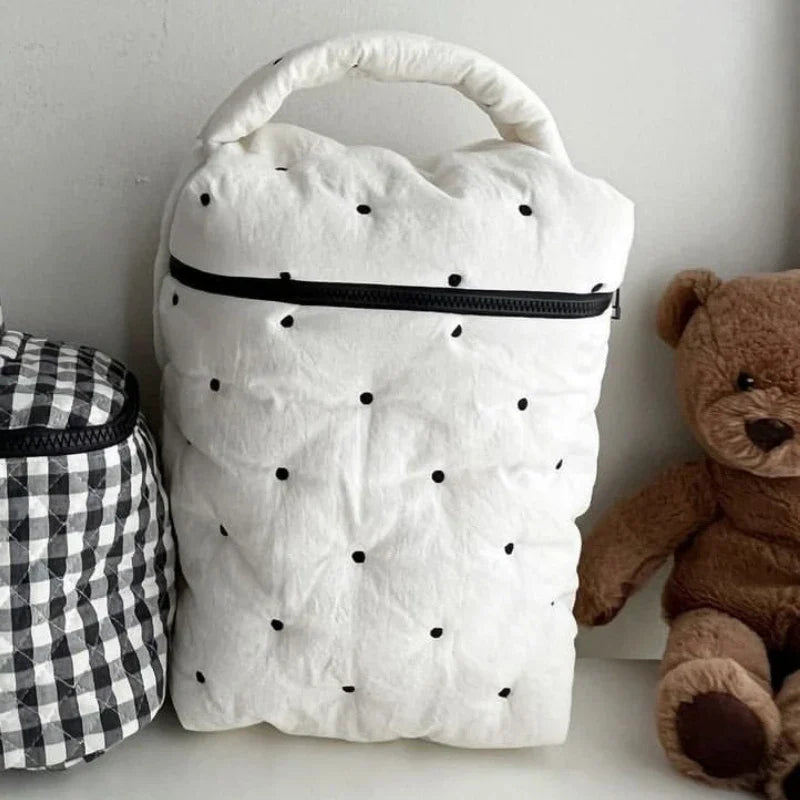 Simple Mommy Diaper Bag Solid Color Cotton Wet