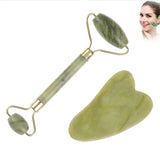 Natural Rose Jade Roller Face Massage Gua Sha