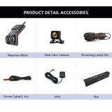 Bluavido 4G Mini Dash Cam FHD 1080P GPS