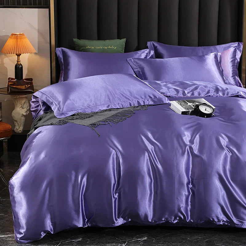 Luxury Gold Mulberry Silk Bedding Set Comforter Quilt