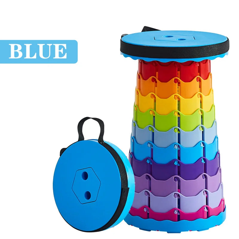 Portable Folding Camping Stools, Outdoor Telescopic Picnic Stools,