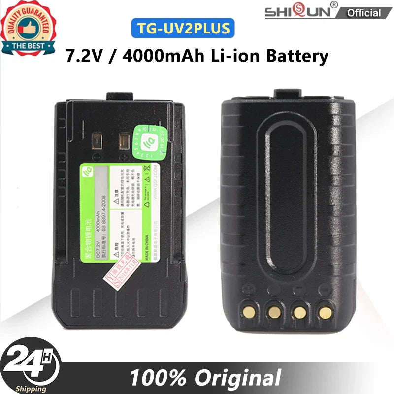 TG-UV2 PLUS Li-ion Battery QuanSheng Walkie Talkie DC