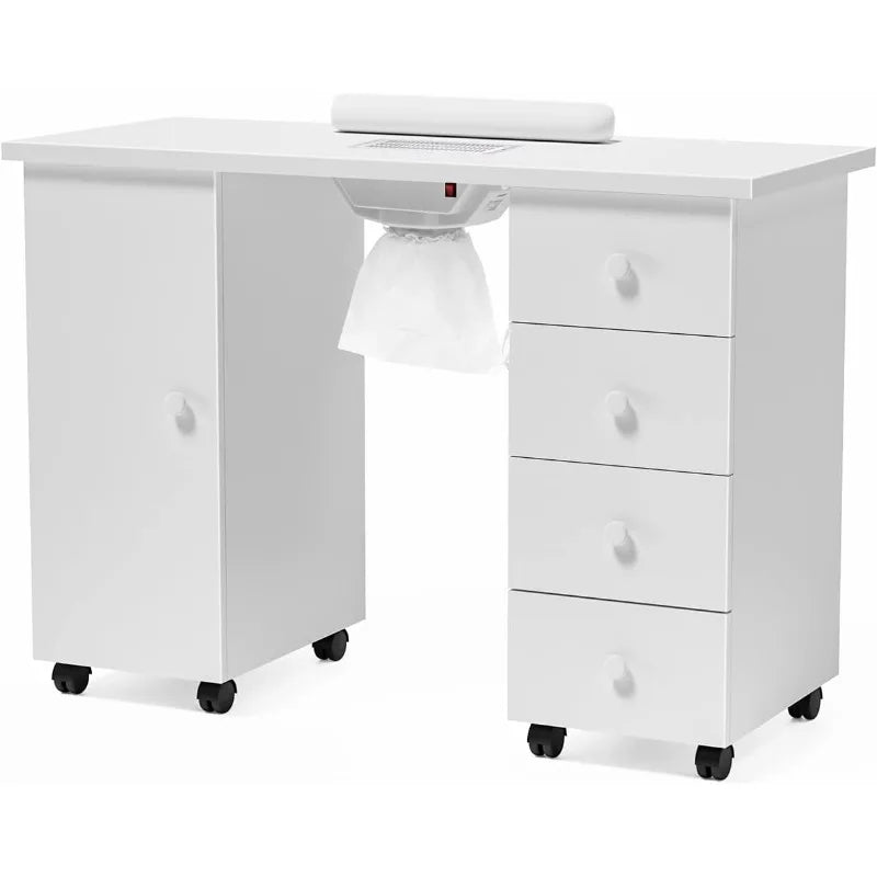 Manicure Table Nail Desk for Nail Tech, Nail