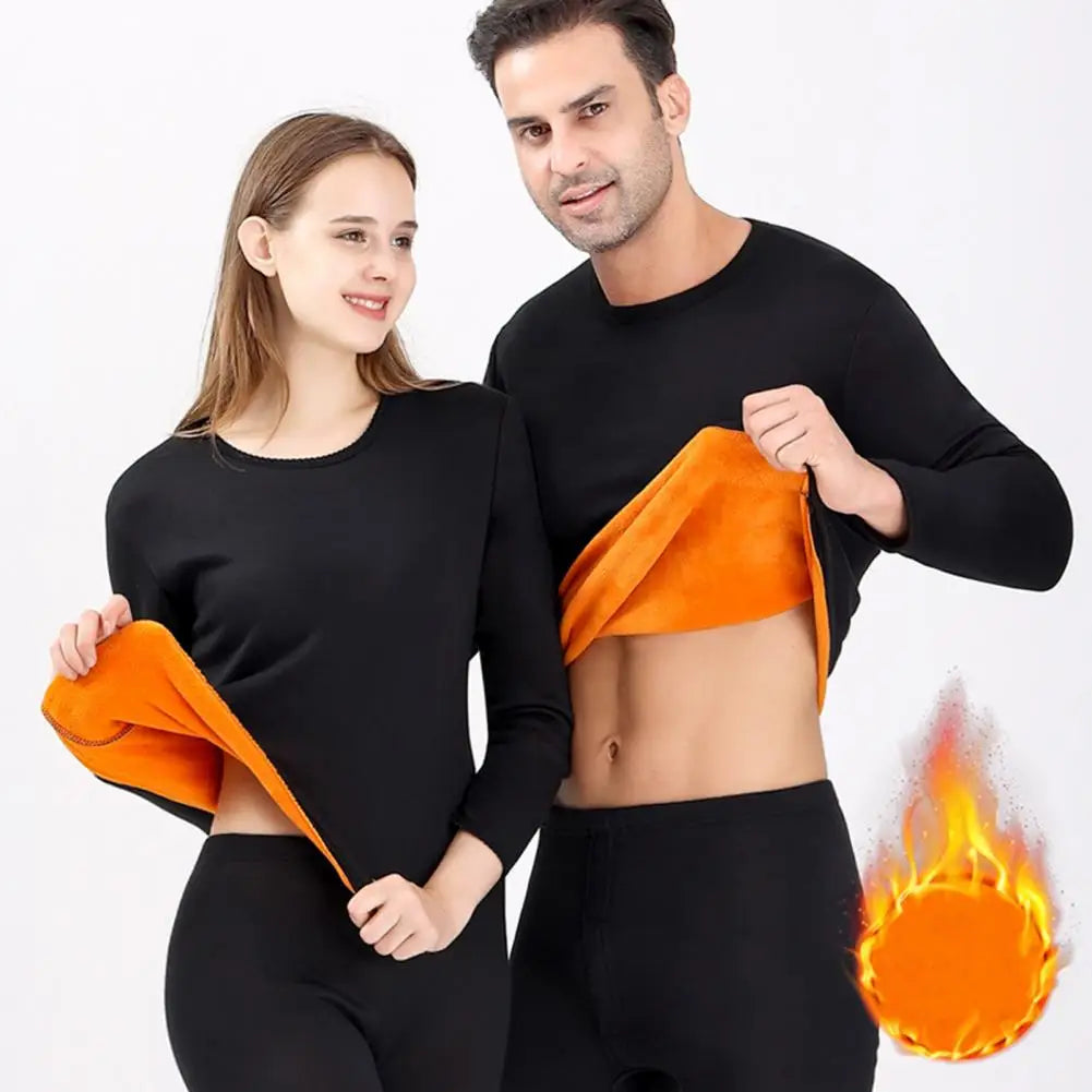 Men Thermal Underwear Set Unisex Winter Warm Underwear