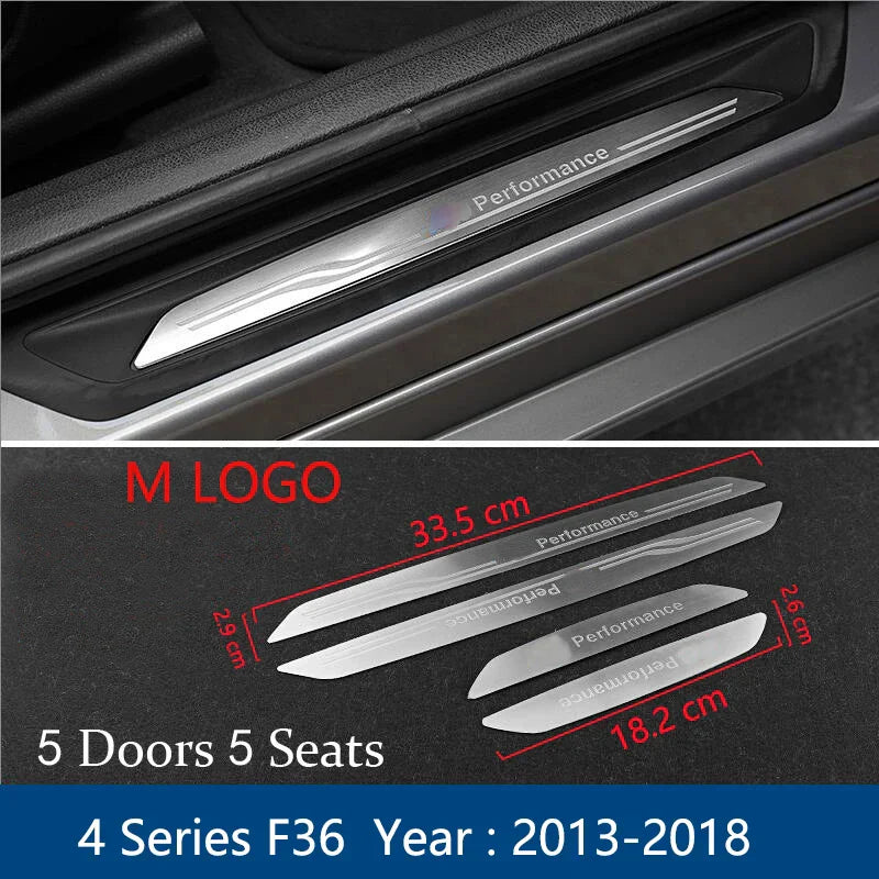 Accessories Door Sill Scuff Plate Guards Protector Sticker