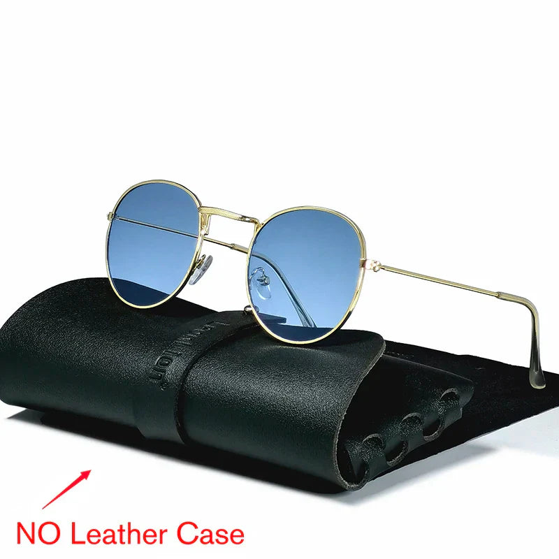 LeonLion 2023 Round Retro Sunglasses Men Round Vintage