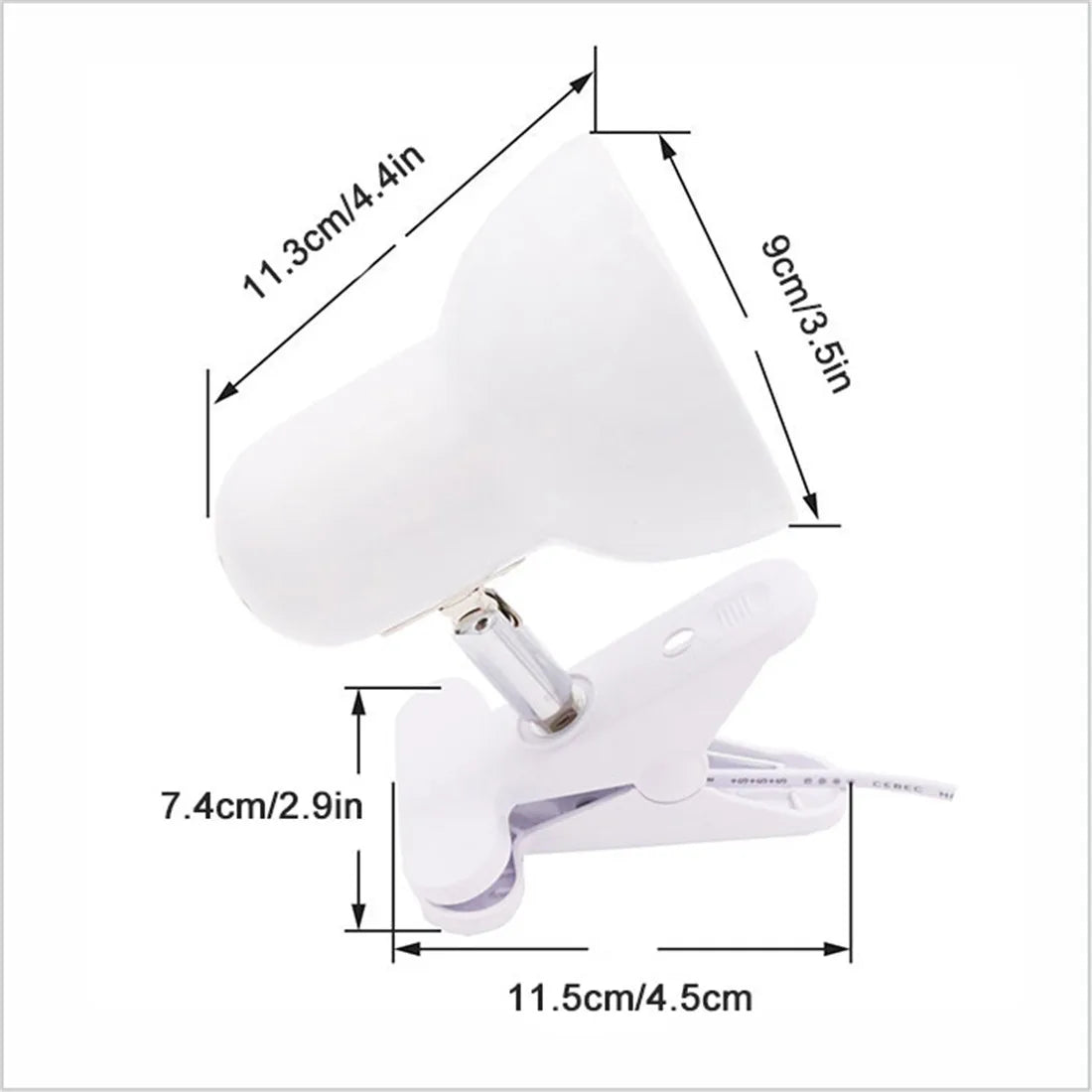 Black White E27 Desk Lamp for Dorm Room