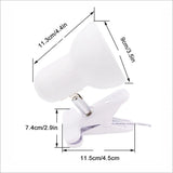 Black White E27 Desk Lamp for Dorm Room