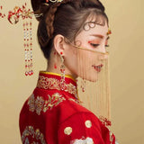Antique Chinese Style Face Curtain Hanfu Hair Accessories