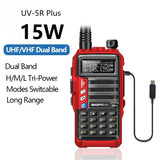 Baofeng UV-5R Plus 15W UHF/VHF Tri-Power Walkie Talkie