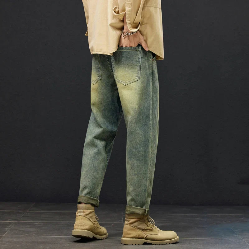 Retro Blue Jeans Harem Pants Loose Fit Casual