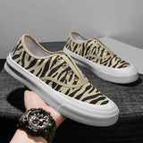 Men Canvas Shoes Fashion Solid Color Men Vulcanized