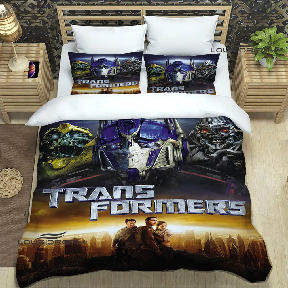 T-Transformers Cartoon Bedding Sets exquisite bed supplies set