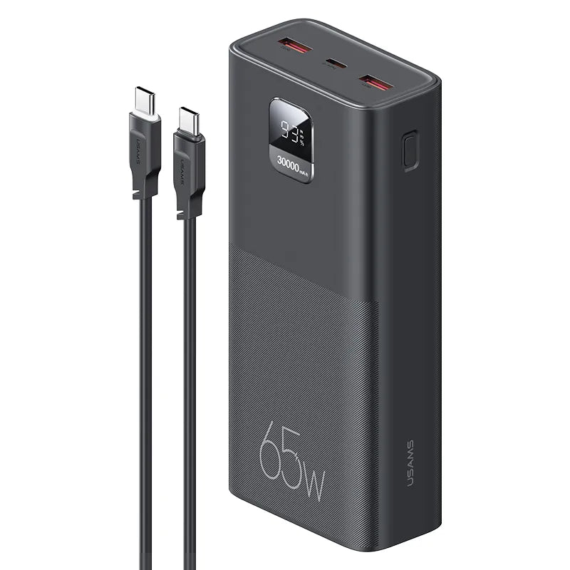 USAMS 65W Power Bank 30000mAh PD Quick Charge