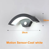 Moden waterproof outdoor wall lamp PIR motion sensor