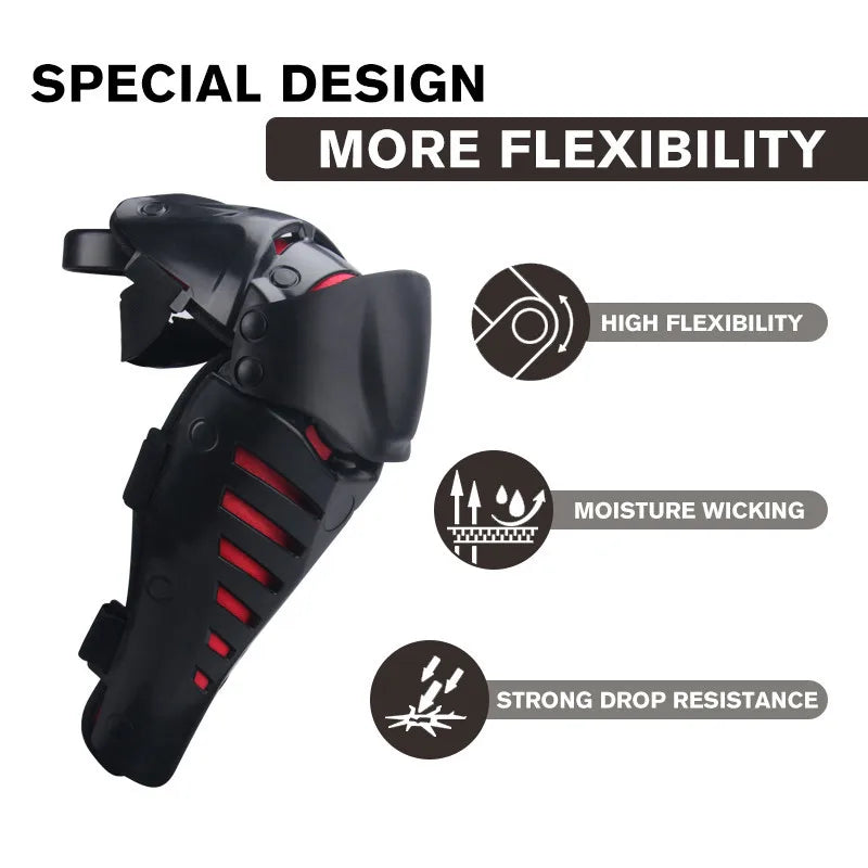 UCHOOSE Motorcycle Knee Pads Four Seasons Anti-fall Motocross Knee Motorcyclist KneePads Motorbike Riding Protection Gear