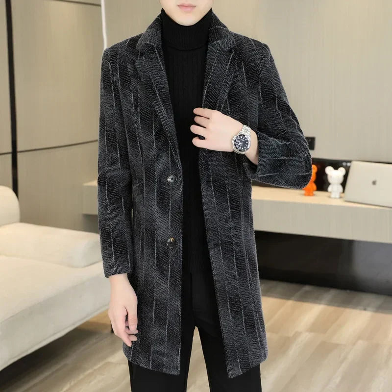 2023 High-end Feel Men Fashion Handsome All Woolen