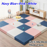 6PCS Foam Puzzle Mat Thick 2.5cm Puzzle Mat