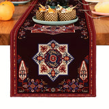 Bohemian Geometric Pattern Table Runner Linen Kitchen Decoration