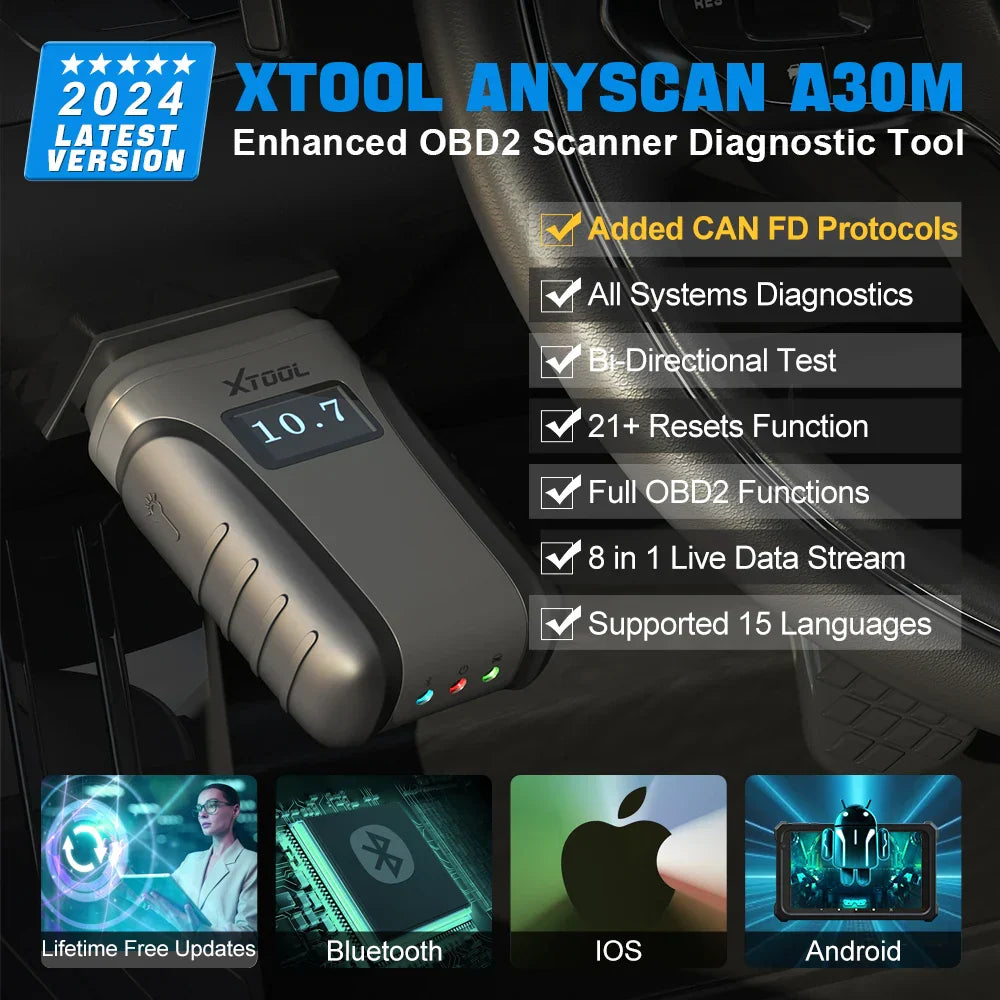 XTOOL Anyscan A30M OBD2 Diagnostic Tools Bluetooth Scanner