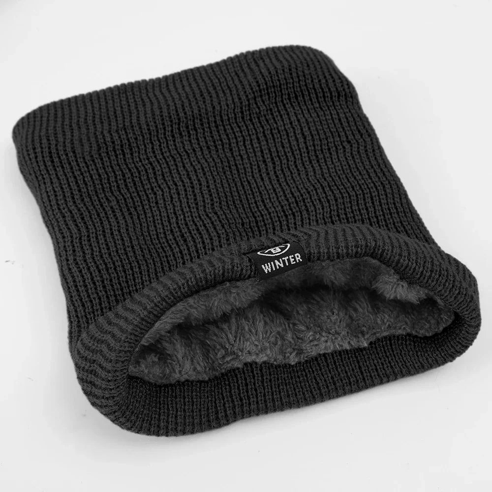 Solid Winter Plush Muffler Woolen Knitting for Women