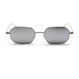 Hipster Polygon Sunglasses For Women Vintage Retro Silver Mirror Metal Frame Sunglasses Classic Square 90’S Shades Trendy 2022