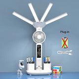 Rechargeable Table Lamp for Study, Desk Lamp Reading