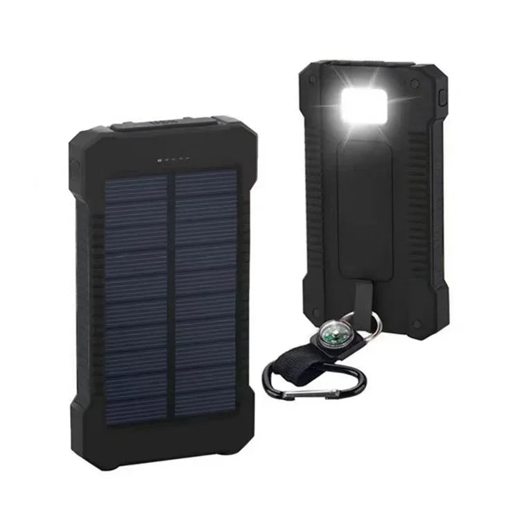 200000mAh Solar Power Bank LEDSOS Flashlight FAST Charging