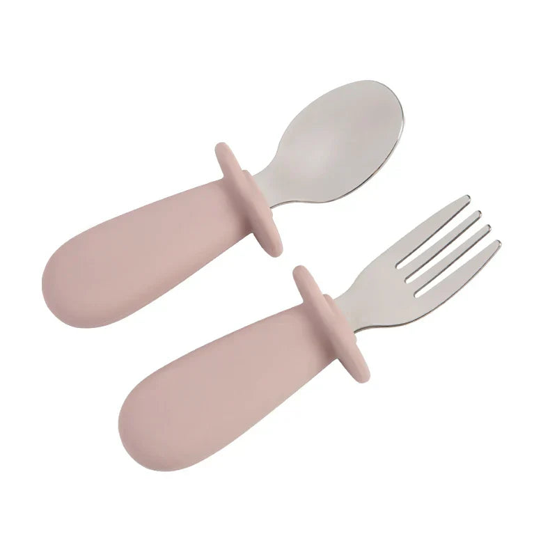 Solid Color Baby Gadget Tableware Set Children Utensil