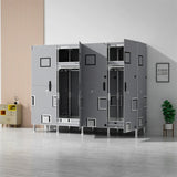 LEEGOHOME Wardrobes Closet Cloth Bedroom Furniture 85/125/166/207x45x170cm 26mmSteel