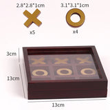 XO Chess Board 3D Wood Tic Tac Toe