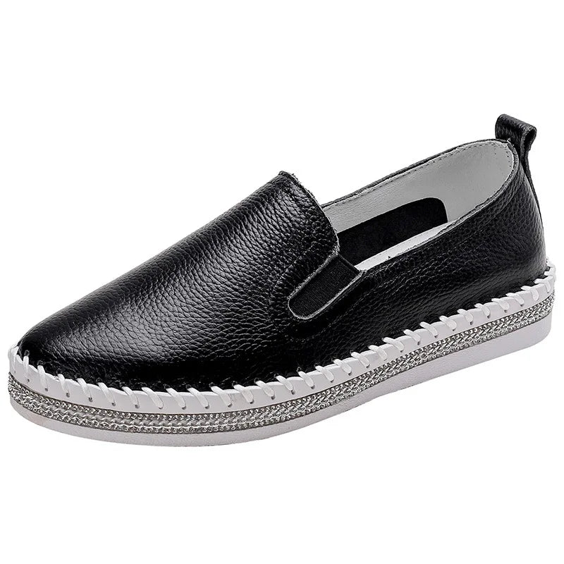 luxury silver sneakers shoes woman genuine leather platform