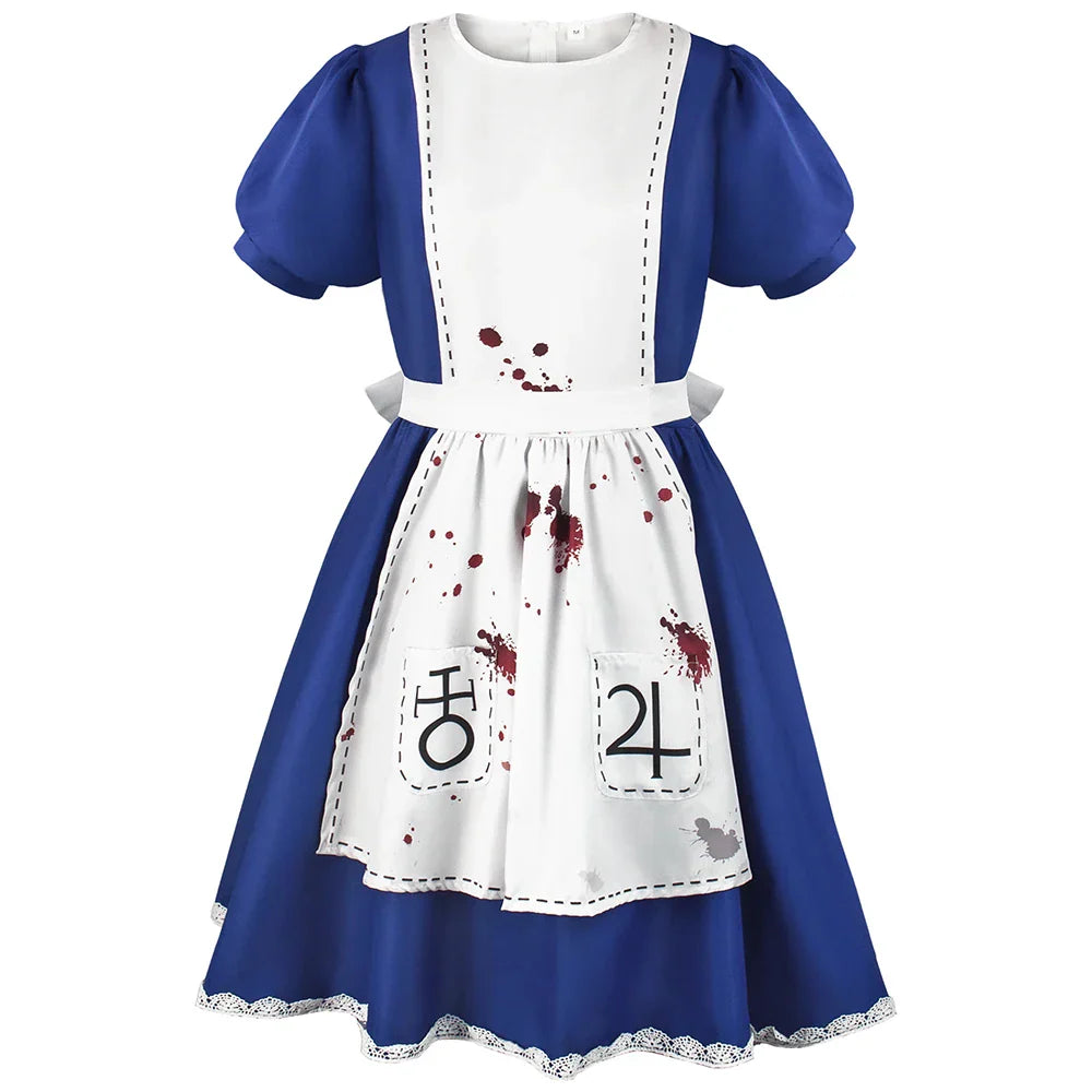 Game Alice: Madness Returns Cosplay Costume Alice Maid