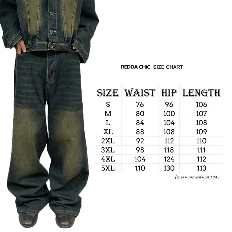 REDDACHiC 90s Retro Skater Oversized Pants Men Green