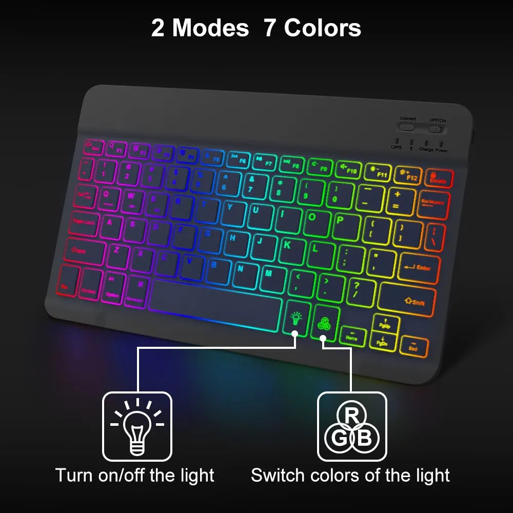 10inch Backlit For iPad Keyboard And Mouse Backlight