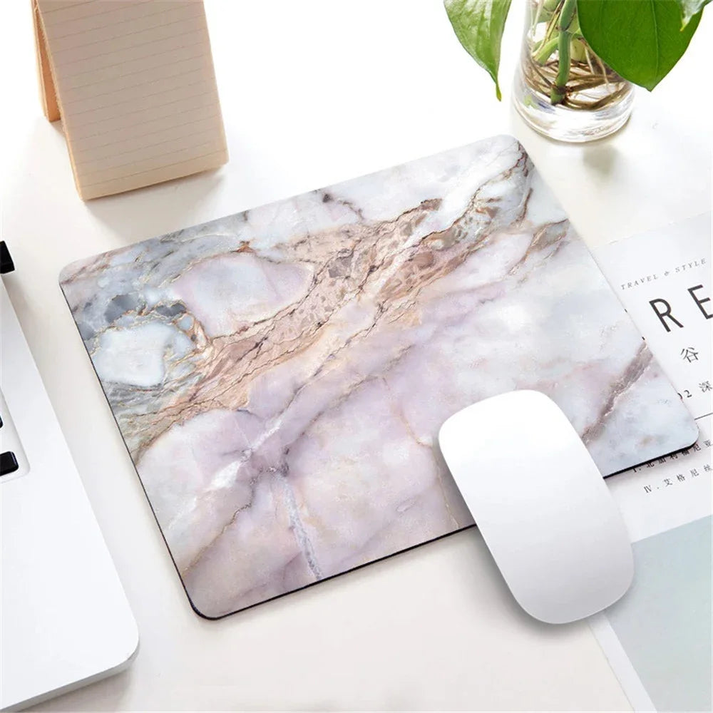 Marble Nordic Style Small Mouse Pad Computer Laptop
