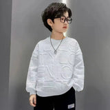 Boys Sweatshirts Spring Fall Children Letter Printing Cotton