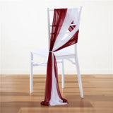 10/50PCS Chiffon Chair Sashes Wedding Chair Decoration 17x250cm