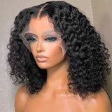 Glueless Wig 12A Short Bob Wig Deep Wave