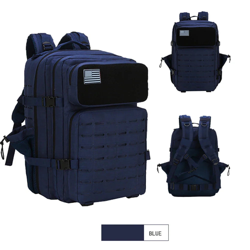 45L Military Tactical Backpack, Large Capacity Outdoor Rucksack