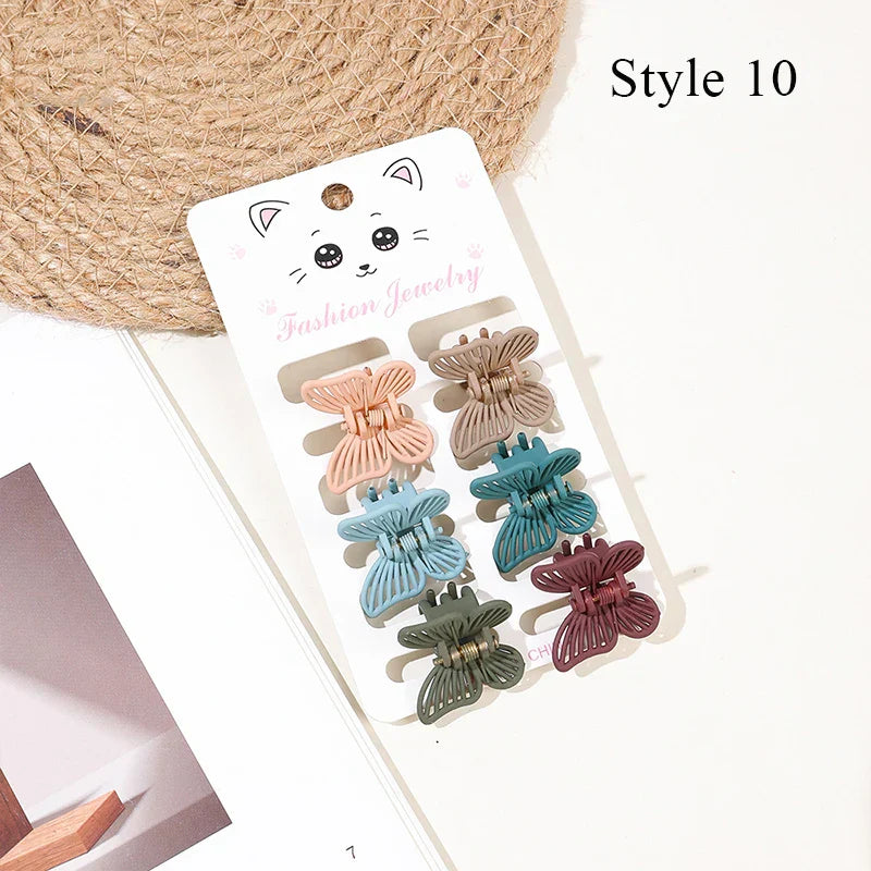 Hair Accessories For Women 6Pcs/Set Mini Crab Hair